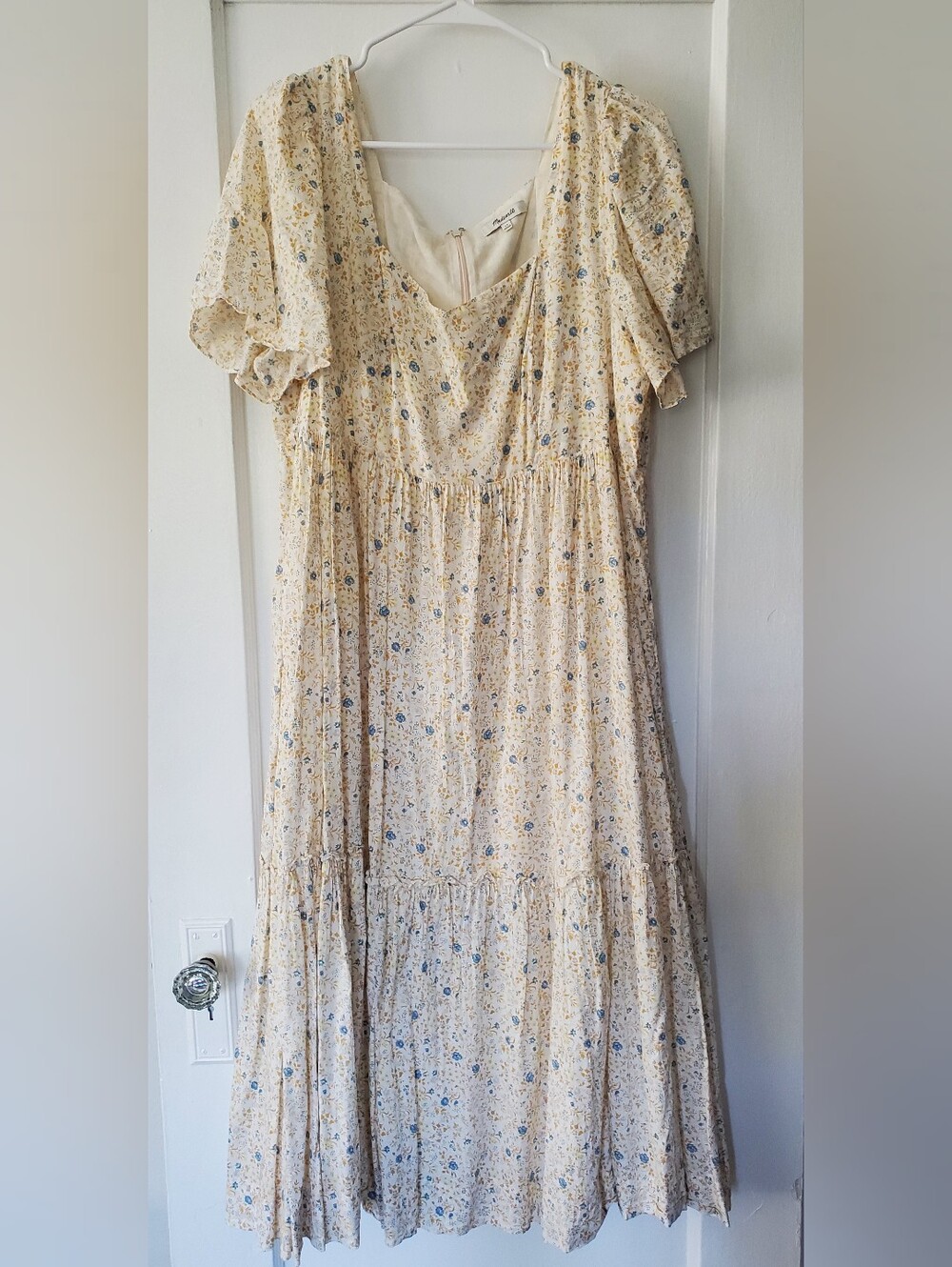 Madewell Flutter-Sleeve Tiered Maxi Dress 14